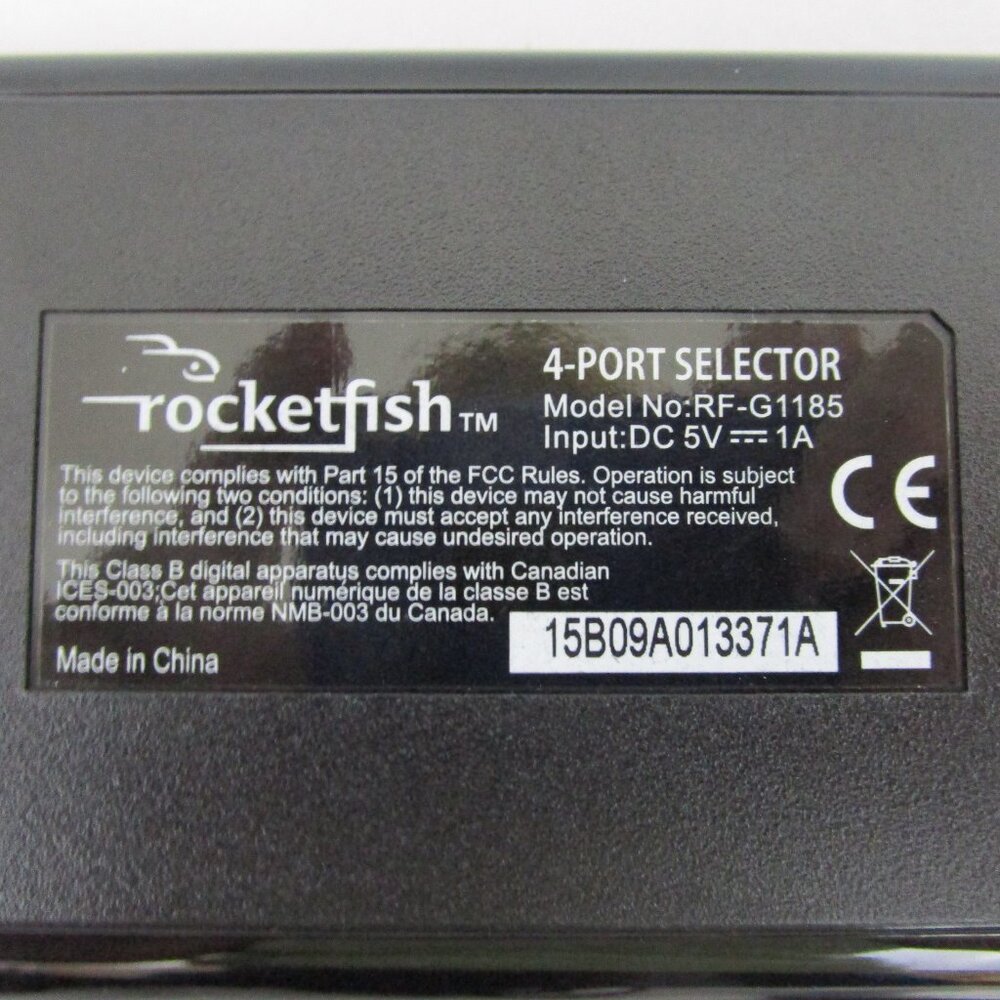 Rocketfish RF-G1185 4-Port HDMI Selector - Picture 7 of 14